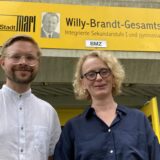 Der frisch gebackene Schulleiter Moritz Hegemann und seine Stellvertreterin Ellen Rocklage wollen die individuelle Förderung der Schülerinnen und Schüler an der Willy-Brandt-Gesamtschule weiter verbessern.