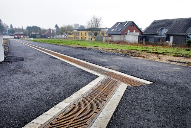 Die Erschließungsstraße im Baugebiet Nesberg