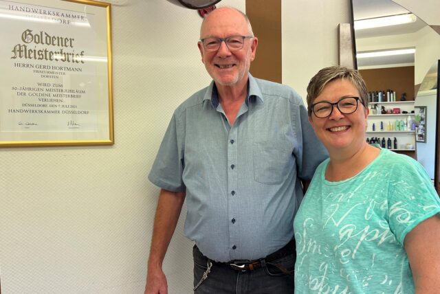Gerd Hortmann und seine Tochter Britta Drüing