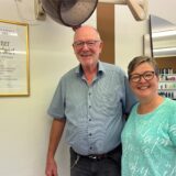 Gerd Hortmann und seine Tochter Britta Drüing