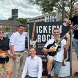 Steven Wels, Rajko Kravanja, Jens Langensiepen, Holger von „live@five“ und Marc Frese (v.l.) sind bereits voller Vorfreude auf „Ickern rockt“.