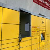 Die Spuren an der Packstation nach der Befreiungs-Aktion der Feuerwehr Dortmund.