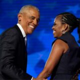 Ex-Präsident und ehemalige First Lady: Barack und Michelle Obama preisen Kamala Harris als Kämpferin an.
