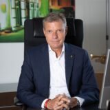 Bürgermeister Christoph Tesche sitzt in seinem Büro im Rathaus in Recklinghausen