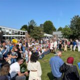 Am Donnerstagvormittag wurden 80 Erstklässler bei Sonnenschein in der Grundschule Alter Garten in Henrichenburg begrüßt.