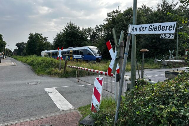 Ein Bahnübergang