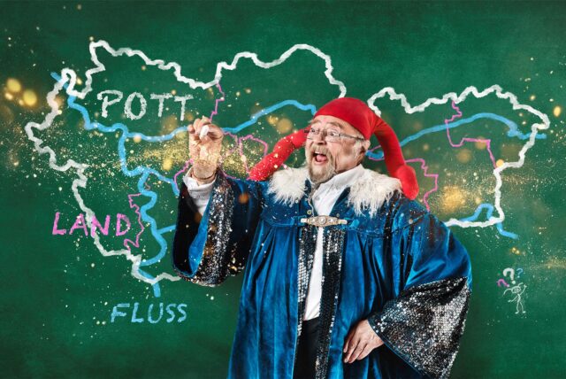 Fotomontage „Pott Land Fluss“