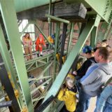 Am Tag des offenen Denkmals 2022 war der Hammerkopfturm auf Schwerin, bekannt auch als Erin Schacht 3, geöffnet.