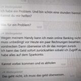 Ein Screenshot von der Betrugsmasche via WhatsApp.