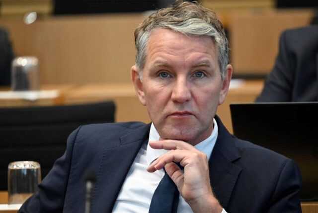 Björn Höcke, AfD-Fraktionschef, während einer Sitzung des Thüringer Landtags.