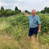 Ferdinand Walbaum, Anwohner der Heyerhoffstraße, tritt für eine Bebauung des wild begrünten Kriemhildestraße-Hinterlands ein, die auch dem Klimaschutz gerecht wird.