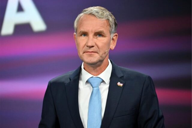 Thüringens AfD-Spitzenkandidat Björn Höcke hat nach Angaben seiner Partei gesundheitliche Probleme und nimmt deshalb nicht wie geplant an einer TV-Runde teil. (Archivbild)