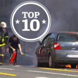 Ein Auto hat in der Nordstadt Feuer gefangen.