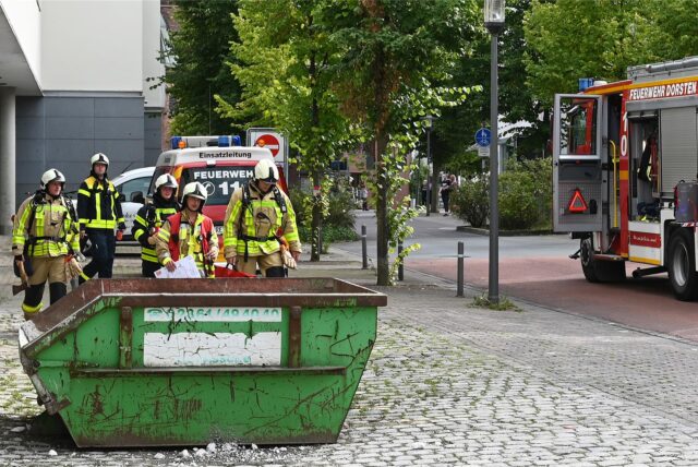 Feuerwehr am Platz der Deutschen Einheit in Dorsten