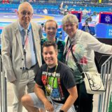 Familie Dittmann und Petersen in der Champs-de-Mars-Arena in Paris.