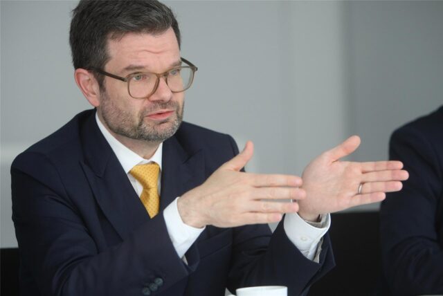 Bundesjustizminister Dr. Marco Buschmann (FDP) im Gespräch mit unserer Redaktion.