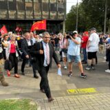 Dortmunder Stahlarbeiter protestierten vergangene Woche gegen Konzernchef López.