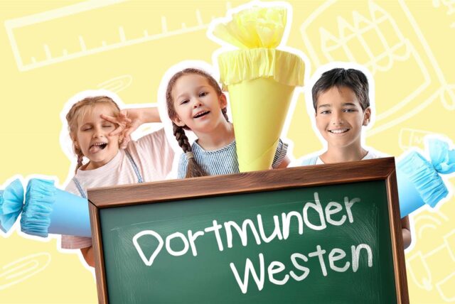 Fotos von Erstklässlerinnen und Erstklässlern im Dortmunder Westen