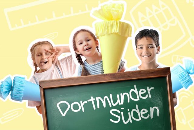 Fotos von Erstklässlerinnen und Erstklässlern im Dortmunder Süden