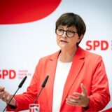 Saskia Esken, SPD-Parteivorsitzende, spricht nach der Sitzung von Präsidium und Parteivorstand während der anschließenden Pressekonferenz im Willy-Brandt-Haus.