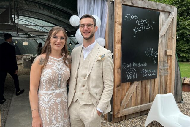 Romantisches Jawort in Datteln: Antonia Wibbeke und Niklas Logemann.