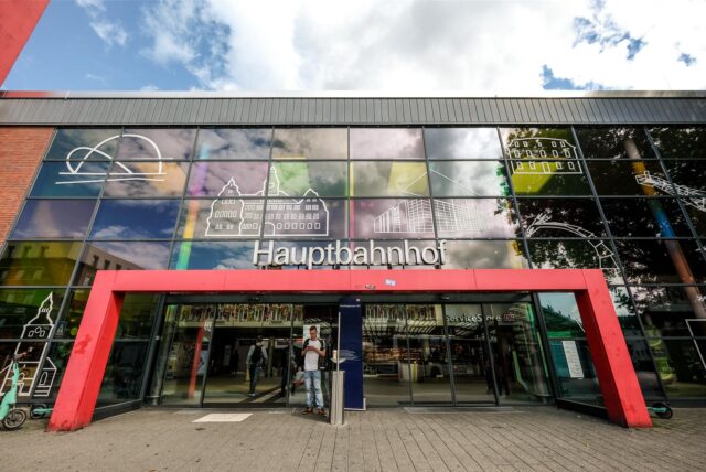Der Eingangsbereich am Hauptbahnhof Recklinghausen