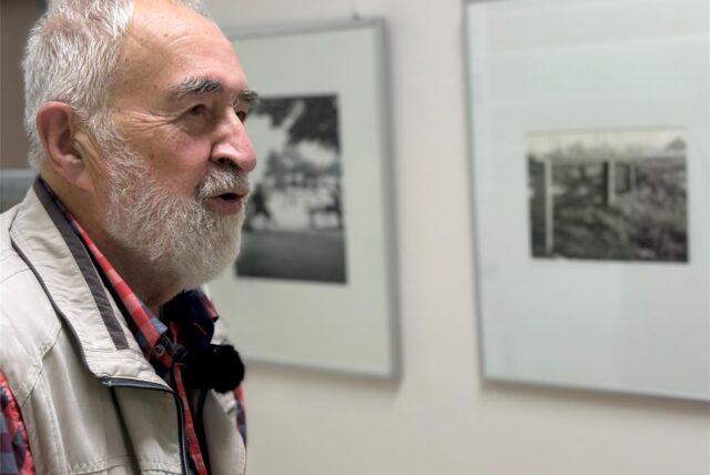 Klaus Michael Lehmann in der 228. und seiner letzten Ausstellung im Evangelischen Krankenhaus Castrop-Rauxel.