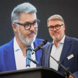 Dortmunds Oberbürger Thomas Westphal an einem Redepodest