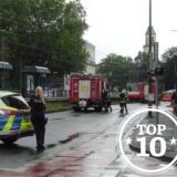 Einsatzkräfte am Unfallort