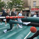 Bei der „Castropiade“ 2023 wurde in vier Wettbewerben das Dreamteam gekürt, wie etwa beim lebendigen Kicker-Match.