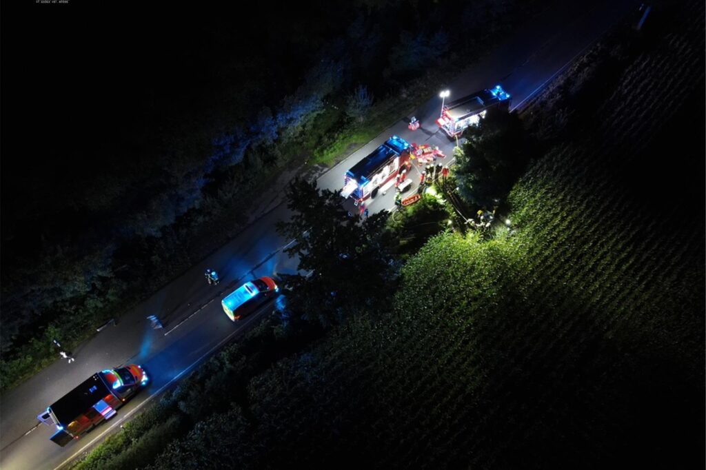 Unfall an der Alten Postraße in Iserlohn nahe Schwerte Unfall an der Alten Postraße in Iserlohn nahe Schwerte