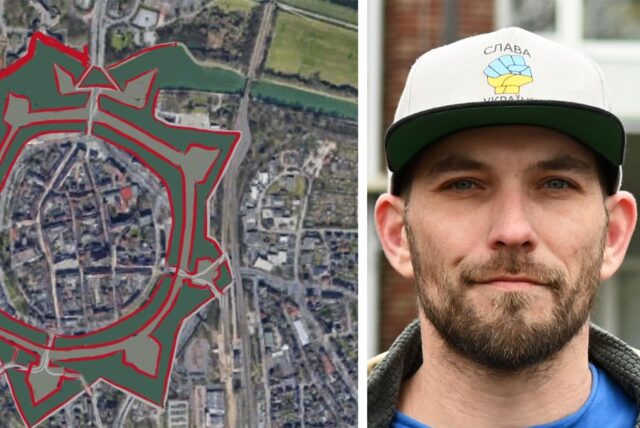 Boris Benkhoff (Die PARTEI) fordert den Wiederaufbau von Stadtmauer und -graben.