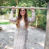 Isabelle Specht war selbst mit ihrer Tochter schon am Super-Spielplatz. Die Grundschullehrerin dachte sich den Namen Spiel- und Sportpark „Castroper Holz“ aus, als sie an der Reckstange turnte.