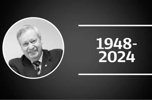 Die Bildmontage zeigt Klaus Philipp sowie die Jahreszahlen seiner Geburt und seines Todes.