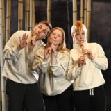 Das WLT-Kinderstück „Panda Pand“ feiert am 26.10. Premiere. Nun haben die Proben begonnen. Unter anderem mit Philipp Kiefer, Nina Holtvoeth, Silvia Schmidt und Christian Zell (v.l.n.r.).