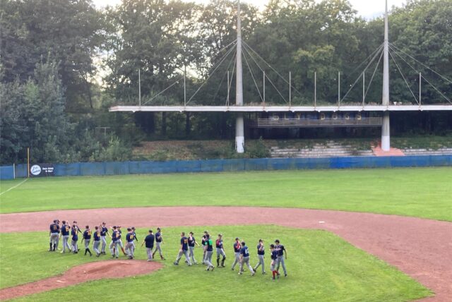 Das Jahnstadion in Marl-Hüls wird von den Sly Dogs als Baseballplatz genutzt.