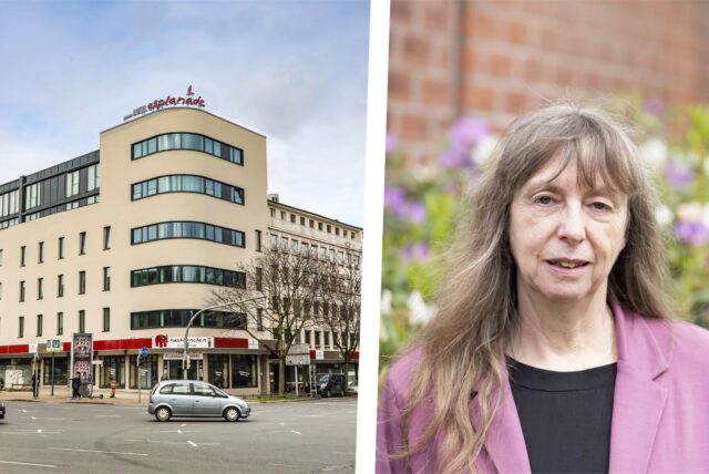Hotel Esplanade und Martina Müller von den Grünen