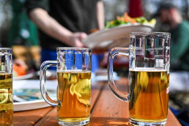 Drei Biergläser (Symbolbild).