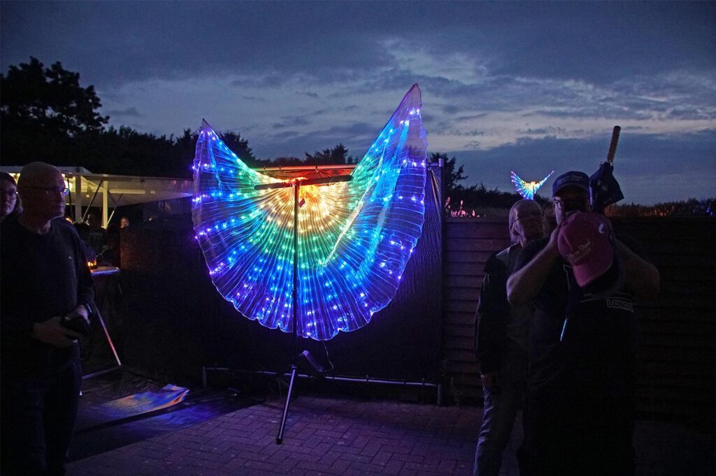 Lichtkunst in bunten Farben Lichtkunst in bunten Farben