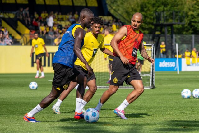 Serhou Guirassy im Training von Borussia Dortmund.
