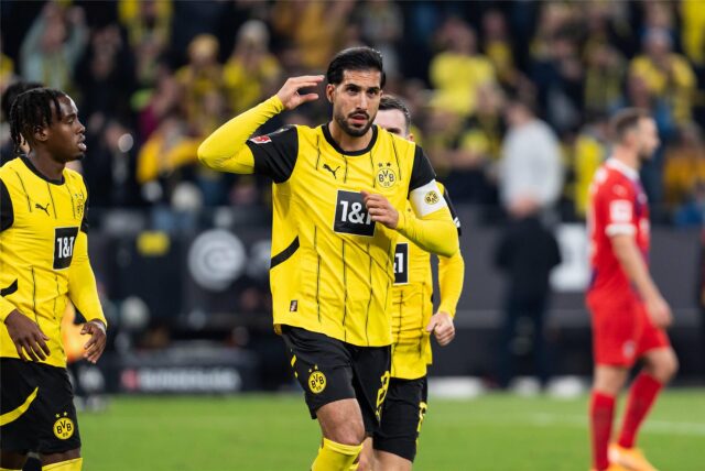 Emre Can jubelt.