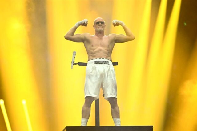 Der Gewinner des Ehrenpreises, Stefan Raab, am 20.10.2015 in Köln (Nordrhein-Westfalen) bei der Verleihung des Deutschen Comedypreis.