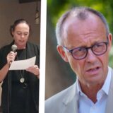 Montage zeigt links die Waltroper CDU-Stadtverbandsvorsitzende Claudia Fischer und rechts den CDU-Chef Friedrich Merz.