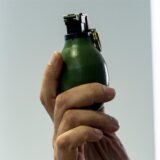 Eine Handgranate