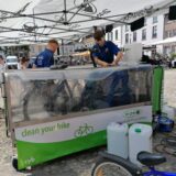 Fahrrad-Waschanlage