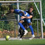 Florian Tonye (blaues Trikot) war einer der Torschützen bei Wackers 4:2-Sieg über den SV Hohenlimburg.