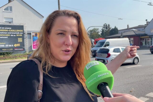 Anwohnerin der Lukaskreuzung im Interview.