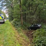 Auto im Graben auf der B58 in Haltern