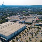 Ein Luftbild des Hella-Werks in Recklinghausen