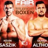 Der Hauptkampf bei der Fair-FC-Boxnacht in der Europahalle: Im Schwergewicht treffen Kevin Saszik und Oliver Althof aufeinander.